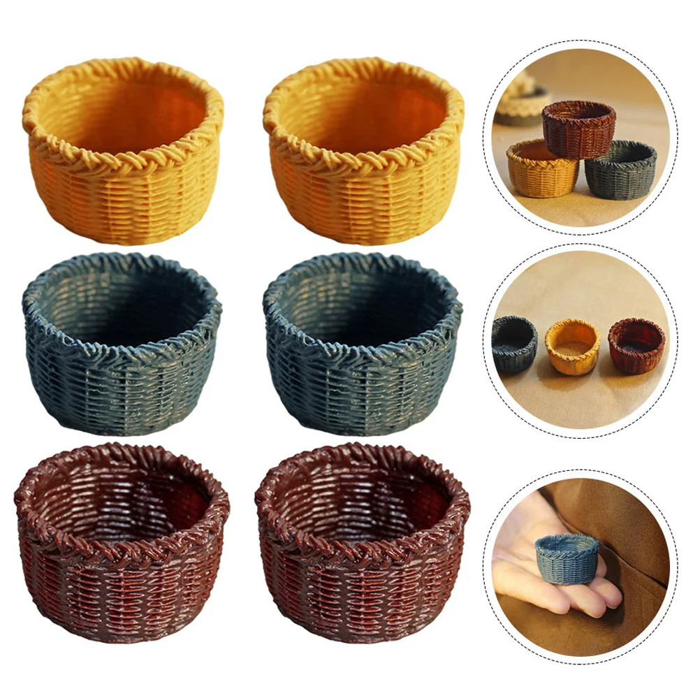 6 Pcs Statue Mini Basket Child Home Accessories Miniature Dollhouse Resin Decorative Model
6 Pcs Statue Mini Basket Child Home Accessories Miniature Dollhouse Resin Decorative Model