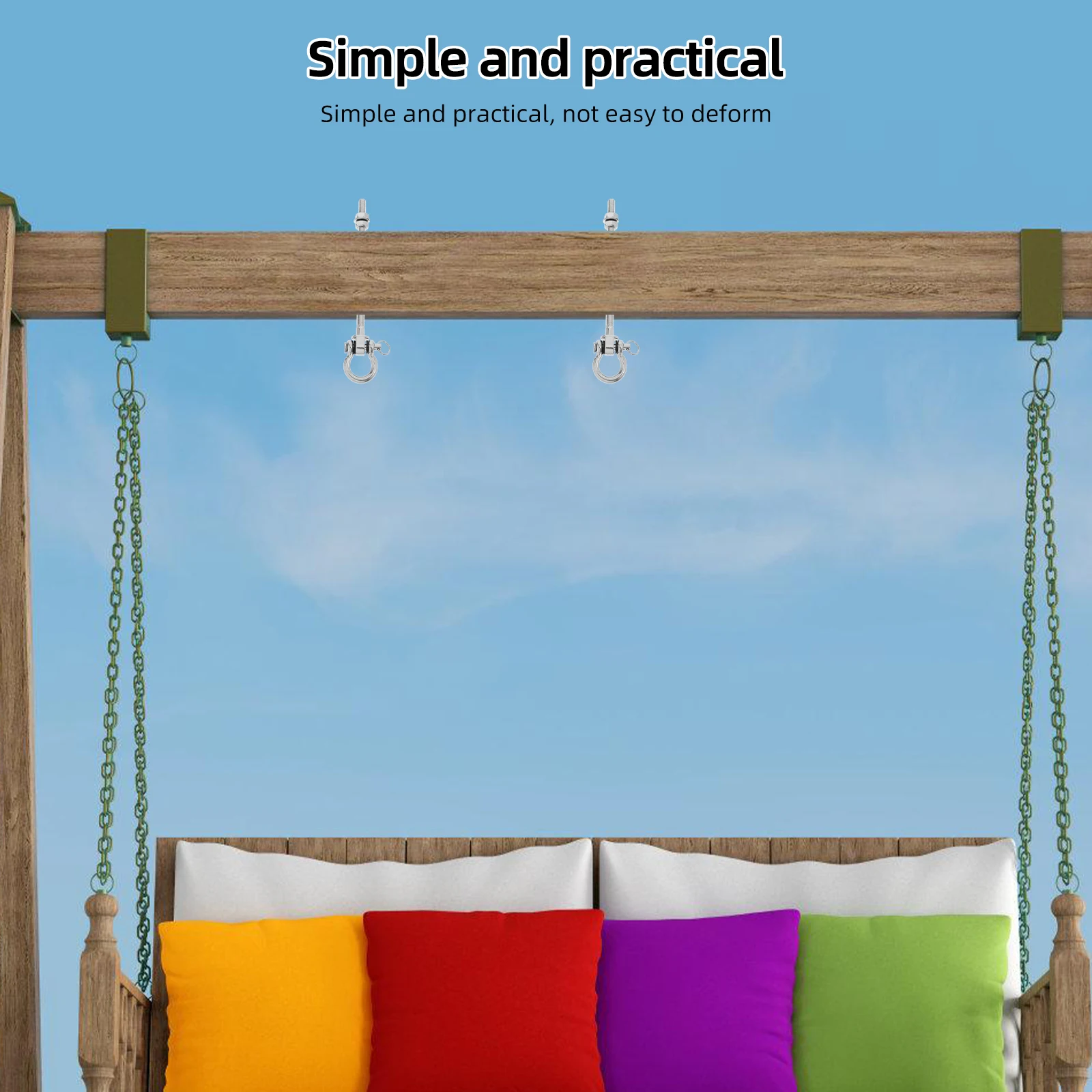 Heavy Duty Swing Hook Stainless Steel Hanger Porch Ceiling Swivel Hammock Hanging Chair Hardware Beam Mount Outdoor Furniture
Heavy Duty Swing Hook Stainless Steel Hanger Porch Ceiling Swivel Hammock Hanging Chair Hardware Beam Mount Outdoor Furniture