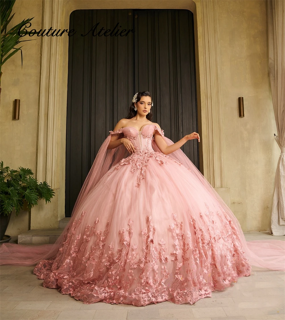 Очаровательные розовые платья принцессы Quinceanera, 2025 г., бальное платье с кружевной аппликацией и накидкой, платья 15 лет quinceañera по индивидуальному заказу
Очаровательные розовые платья принцессы Quinceanera, 2025 г., бальное платье с кружевной аппликацией и накидкой, платья 15 лет quinceañera по индивидуальному заказу