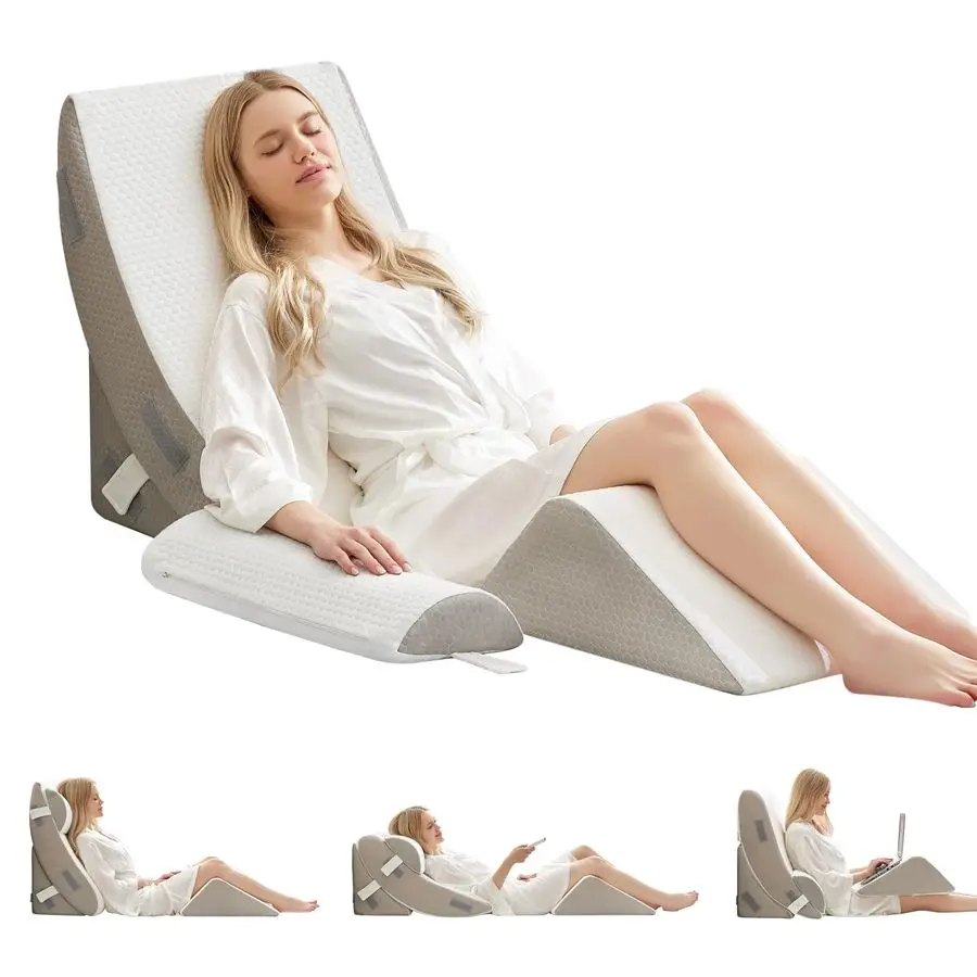4PCS Orthopedic Bed Wedge Pillow Set for PostSurgery Recovery amp Pain Relief Adjustable Foam Support Pillows for Back, Leg, Nec
4PCS Orthopedic Bed Wedge Pillow Set for PostSurgery Recovery amp Pain Relief Adjustable Foam Support Pillows for Back, Leg, Nec