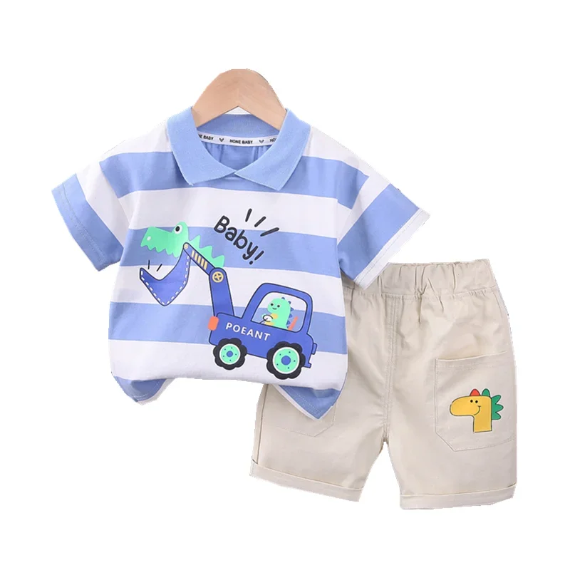 New Summer Baby Clothes Children Striped Short Sleeved Suit Boys T-Shirt Shorts 2Pcs/Set Toddler Casual Costume Kids Tracksuits
New Summer Baby Clothes Children Striped Short Sleeved Suit Boys T-Shirt Shorts 2Pcs/Set Toddler Casual Costume Kids Tracksuits