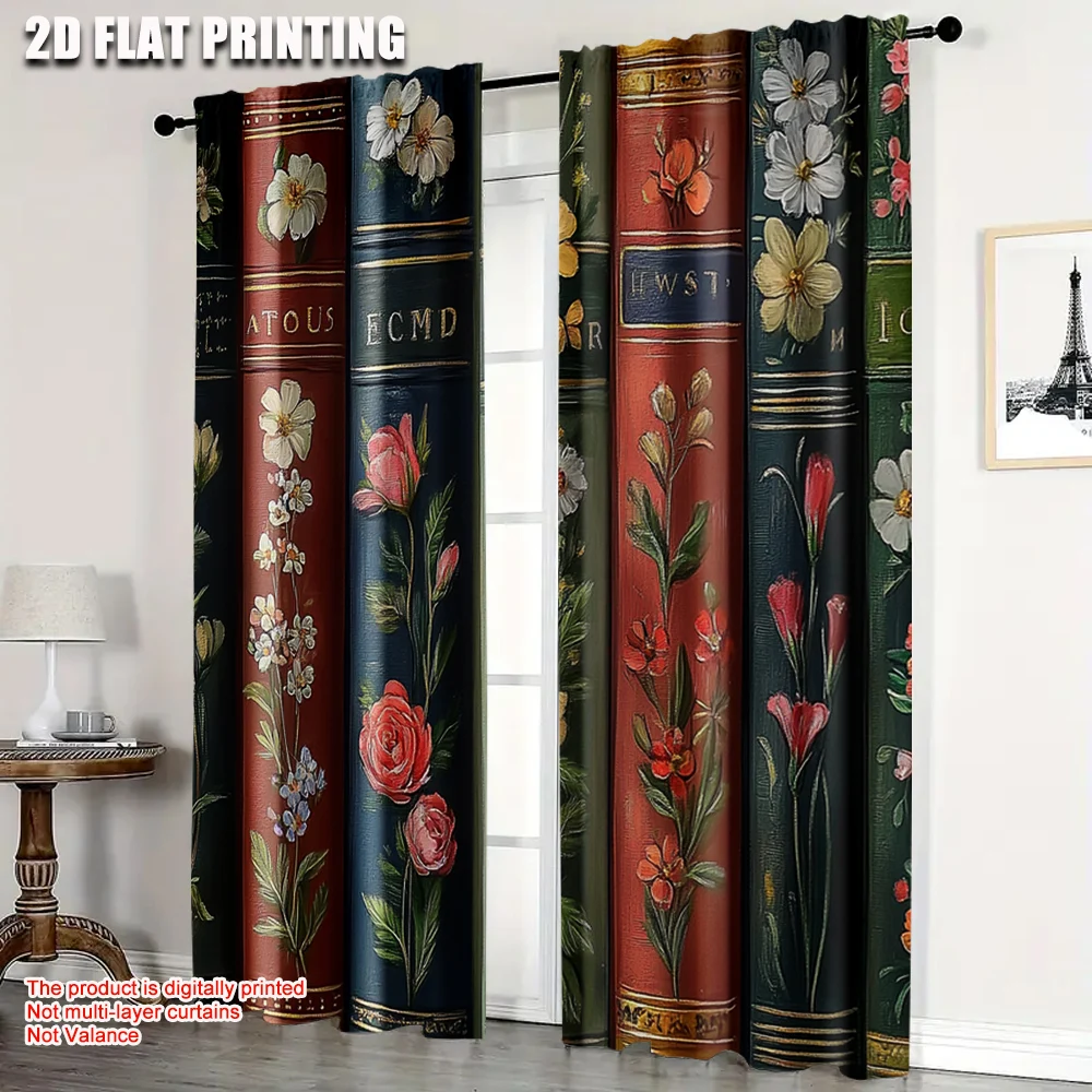 2pcs, Print Curtains 2D print Floral Book Polyester Easy Install (without rod) Decorations For Home Ldeal for Kitchen, Bedroom &
2pcs, Print Curtains 2D print Floral Book Polyester Easy Install (without rod) Decorations For Home Ldeal for Kitchen, Bedroom &