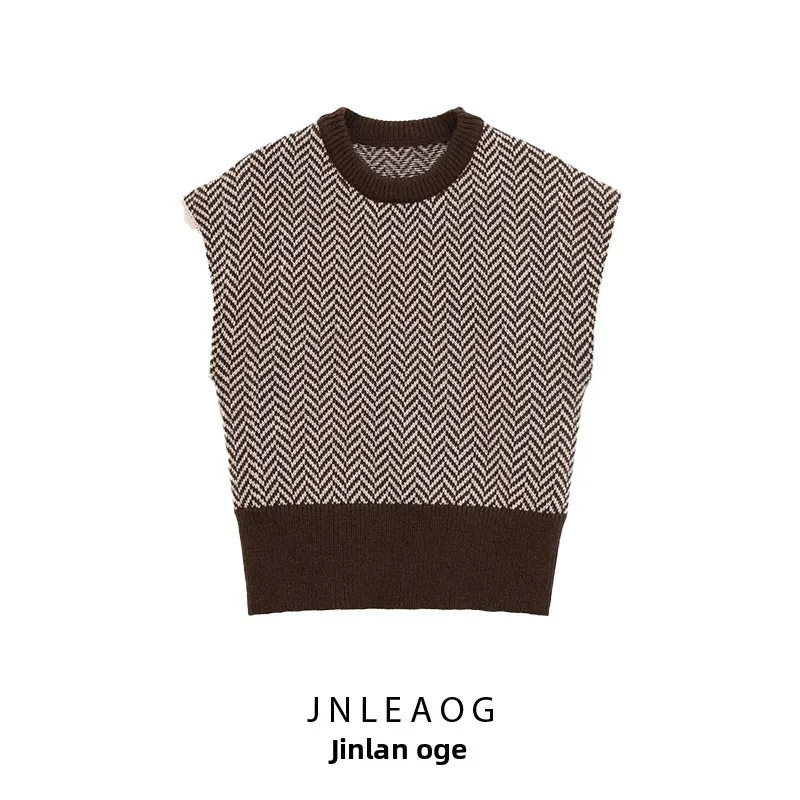 JNLEAOG Autumn New Women's Knitted Vest Faionable Plaid Top round Ne Pullover Polyester Fiber Commute Sle
JNLEAOG Autumn New Women's Knitted Vest Faionable Plaid Top round Ne Pullover Polyester Fiber Commute Sle