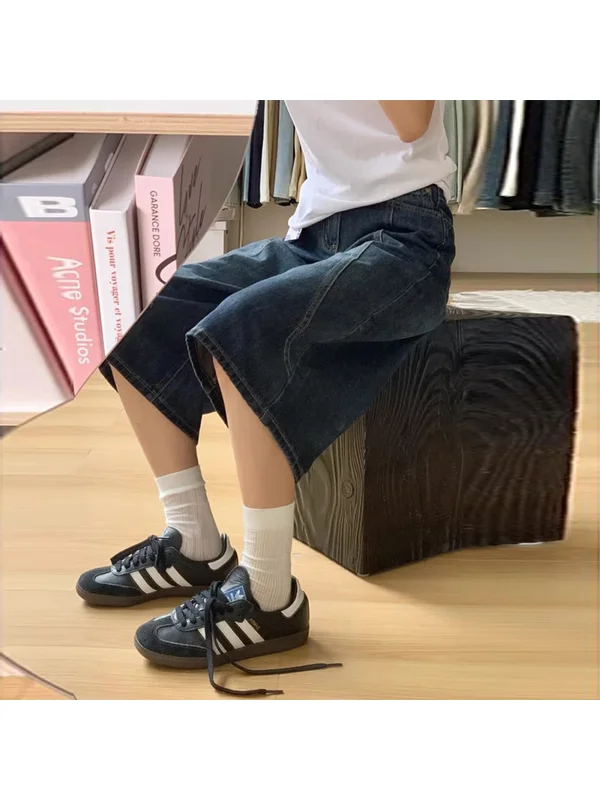 High Waist Wide Leg Retro Denim Shorts Thin Straight Cut Summer Slimming Jeans plus Size Women's High Waist Cleanfit Style
High Waist Wide Leg Retro Denim Shorts Thin Straight Cut Summer Slimming Jeans plus Size Women's High Waist Cleanfit Style