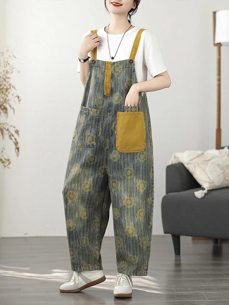 2025 Autumn Ladies Loose Leisure Vintage Printed Denim Overalls Womens Classic Floral Jeans Fashion Wide Leg Pants
2025 Autumn Ladies Loose Leisure Vintage Printed Denim Overalls Womens Classic Floral Jeans Fashion Wide Leg Pants