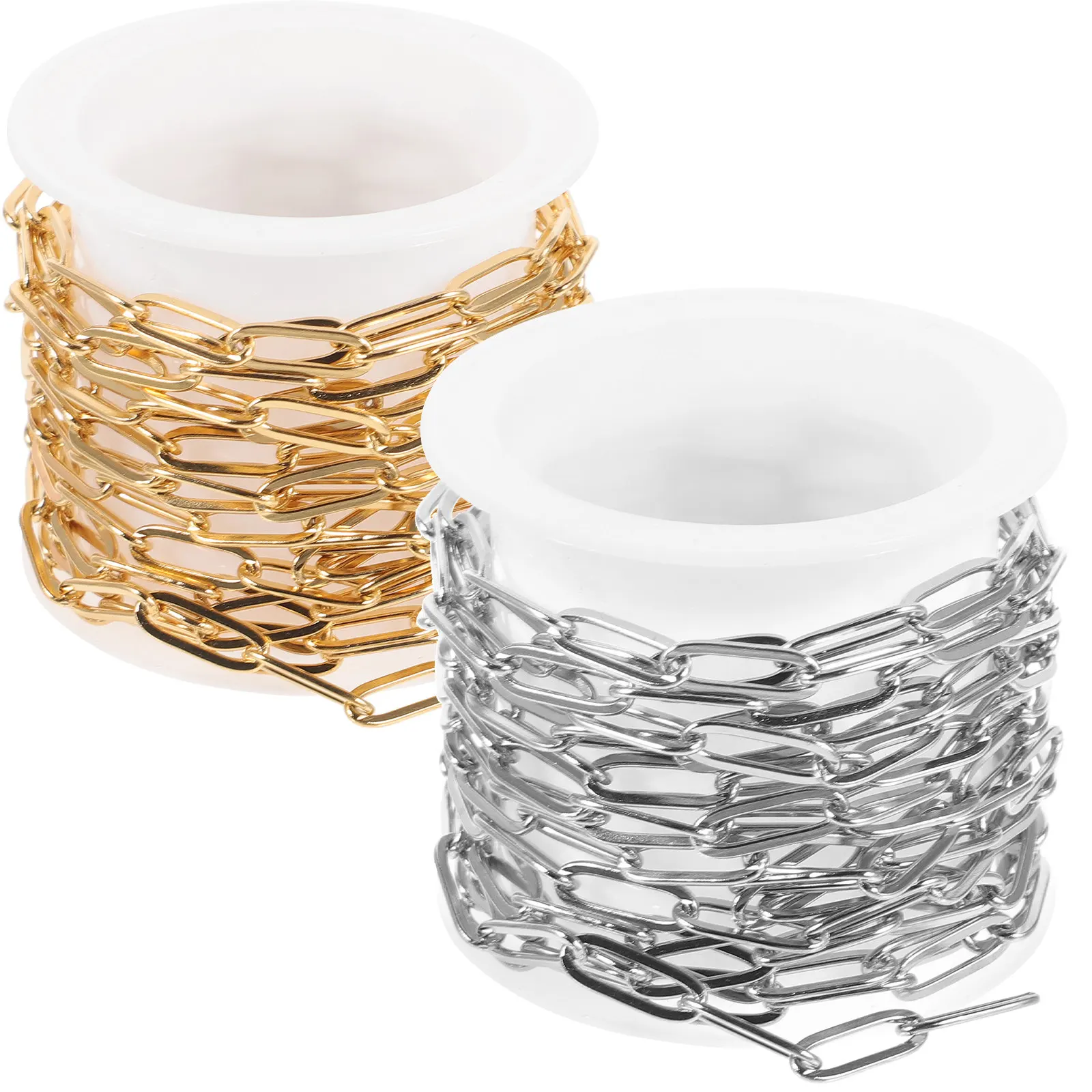 2 шт. цепочки-скрепки из нержавеющей стали для изготовления украшений своими руками, для ожерелий и браслетов, для поделок, ручной работы
2 шт. цепочки-скрепки из нержавеющей стали для изготовления украшений своими руками, для ожерелий и браслетов, для поделок, ручной работы