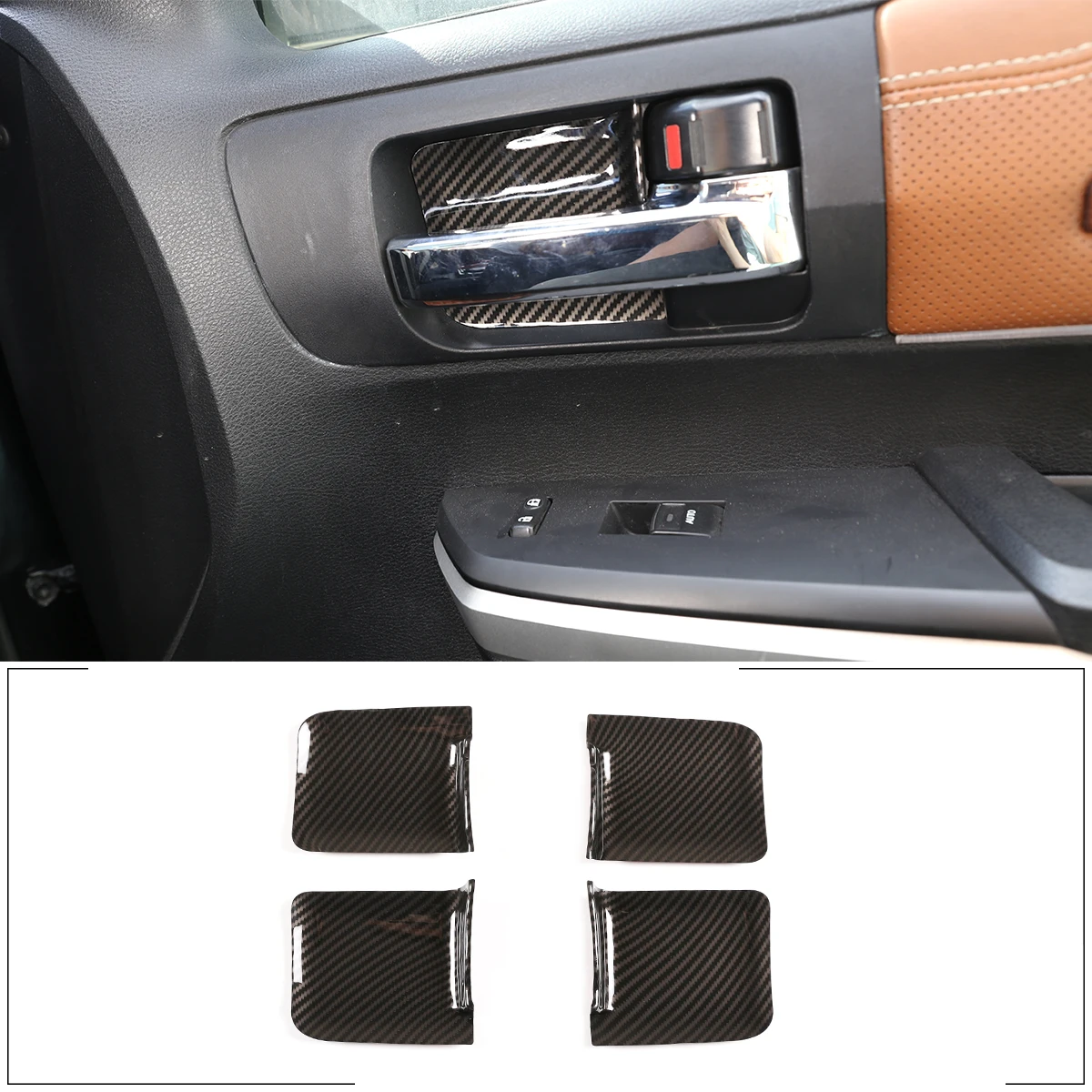 For 2007-2021 Toyota Tundra/2008-2020 Sequoia inner door bowl protective sticker Door bowl decorative sticker ABS auto parts
For 2007-2021 Toyota Tundra/2008-2020 Sequoia inner door bowl protective sticker Door bowl decorative sticker ABS auto parts