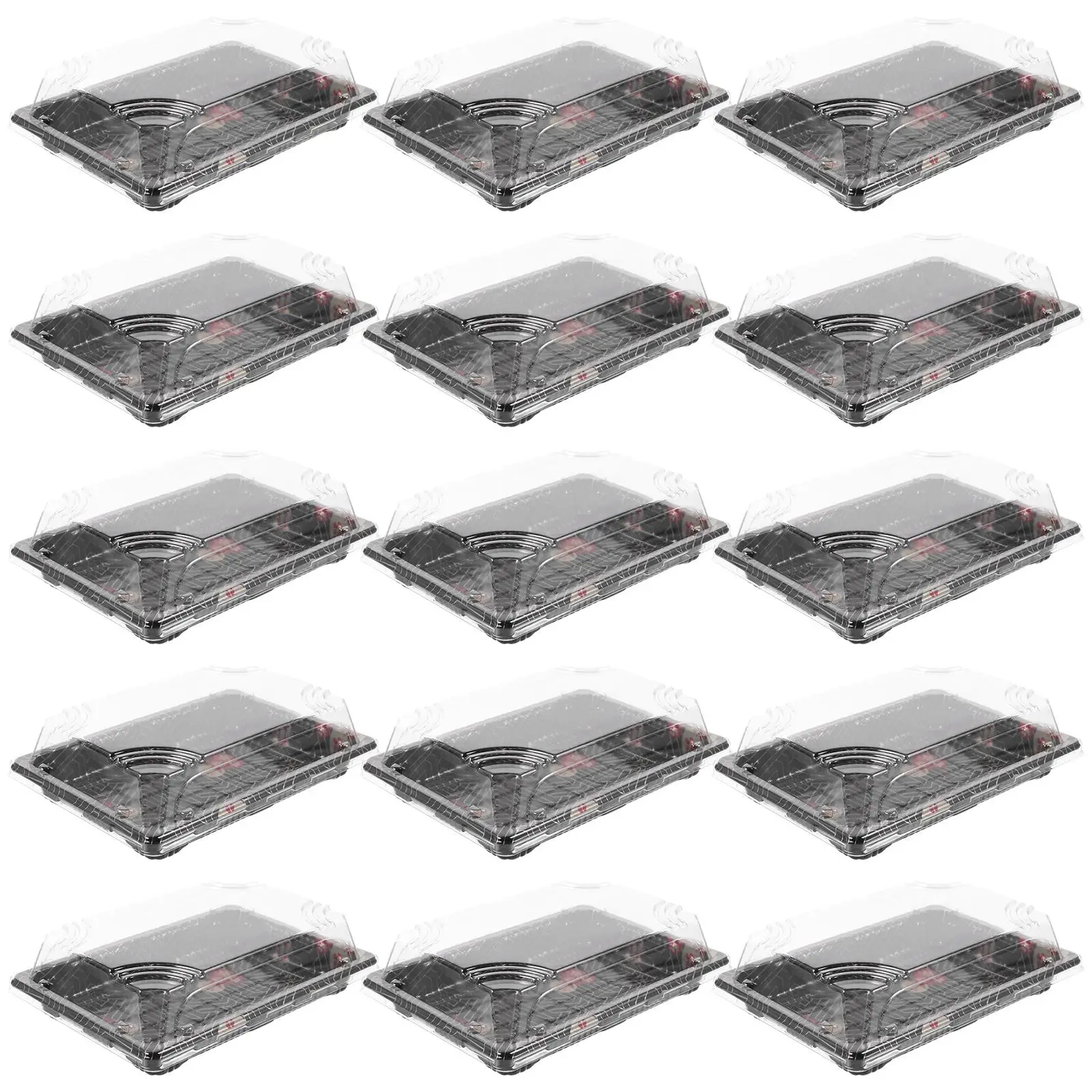 25 pcs Sushi Boxes Transparent Containers with Lid Reusable Plastic Tray Decorative Packing Japanese Style Storage
25 pcs Sushi Boxes Transparent Containers with Lid Reusable Plastic Tray Decorative Packing Japanese Style Storage
