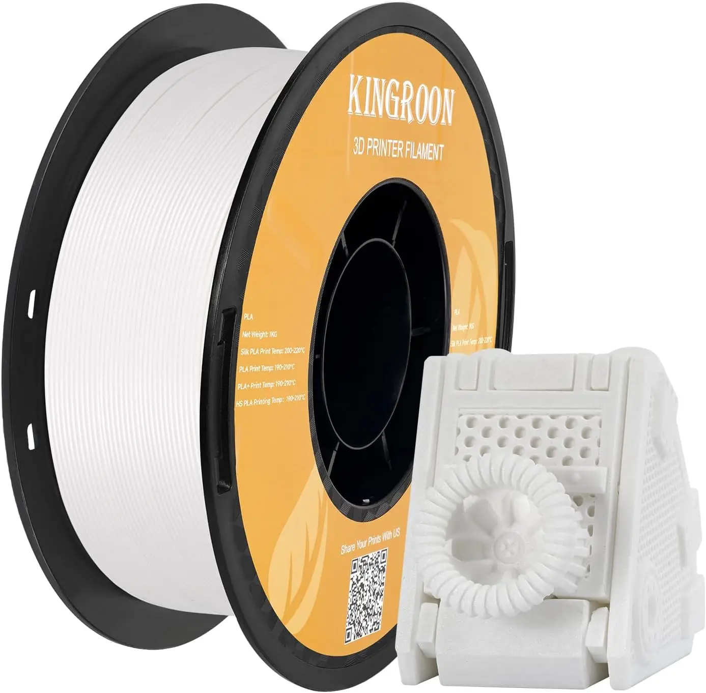 High Speed PLA 3D Printer Filament 1.75mm, Rapid Filament for 30-600mm/s Hyper Printing, Dimensional Accuracy +/- 0.03 mm, 1kg Spool (2.2lbs) White
High Speed PLA 3D Printer Filament 1.75mm, Rapid Filament for 30-600mm/s Hyper Printing, Dimensional Accuracy +/- 0.03 mm, 1kg Spool (2.2lbs) White