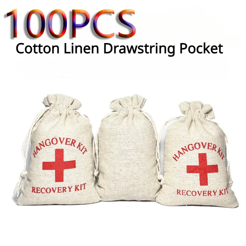 100PCS Christmas Party Wake Up Bags Party Gift Bags Storage Bags Cotton Linen Bags First Aid Kits Bags Red Cross Hangover Kits
100PCS Christmas Party Wake Up Bags Party Gift Bags Storage Bags Cotton Linen Bags First Aid Kits Bags Red Cross Hangover Kits