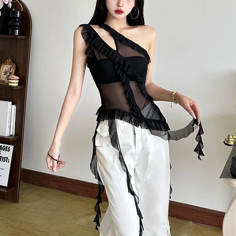 Spring 2025 Women's Slim Fit Bla Fringed See-tough Hot Girl Cross-border Sle Knitted Tube Top Faionable Design
Spring 2025 Women's Slim Fit Bla Fringed See-tough Hot Girl Cross-border Sle Knitted Tube Top Faionable Design