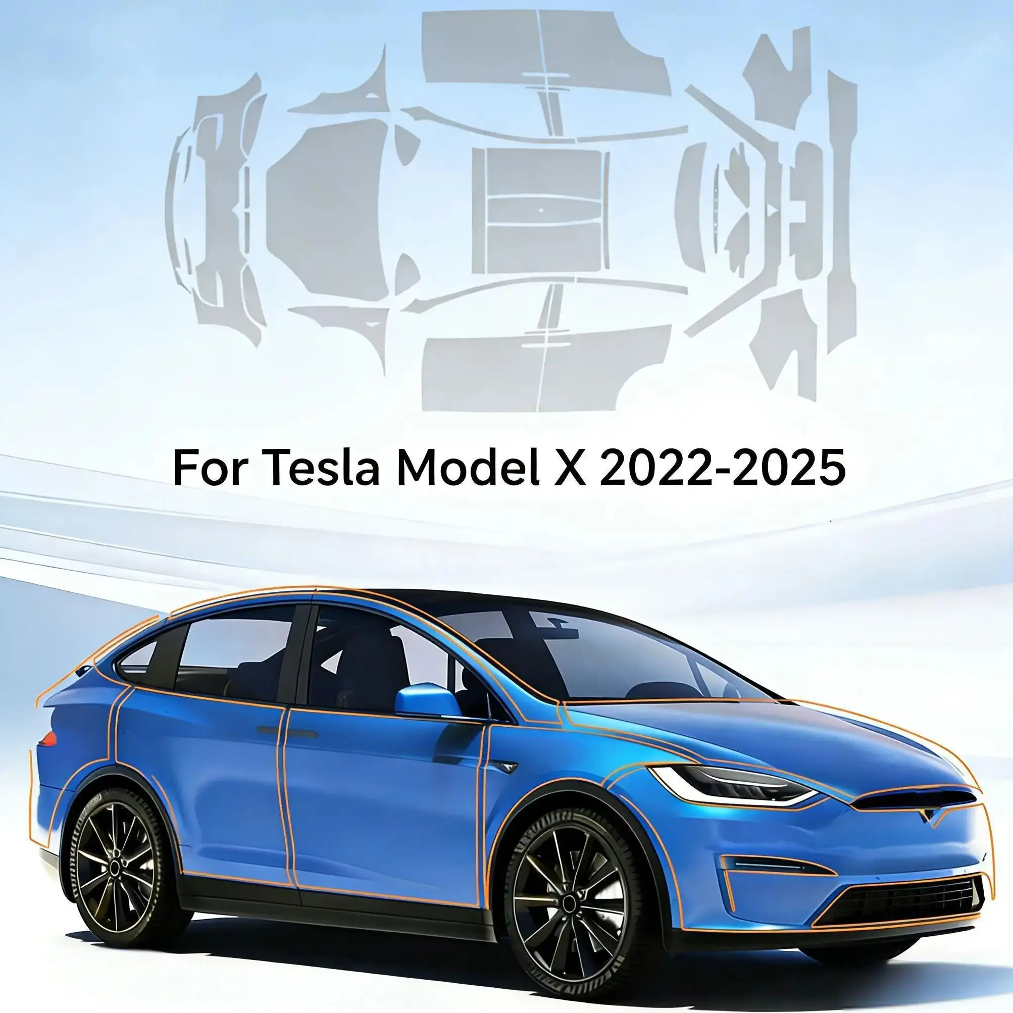 For Tesla Model X 2022-2025 TPU Bumper Pre-cut PPF Clear And Matte Paint Protective Film Custom Anti Scratch Self Healing Shield
For Tesla Model X 2022-2025 TPU Bumper Pre-cut PPF Clear And Matte Paint Protective Film Custom Anti Scratch Self Healing Shield