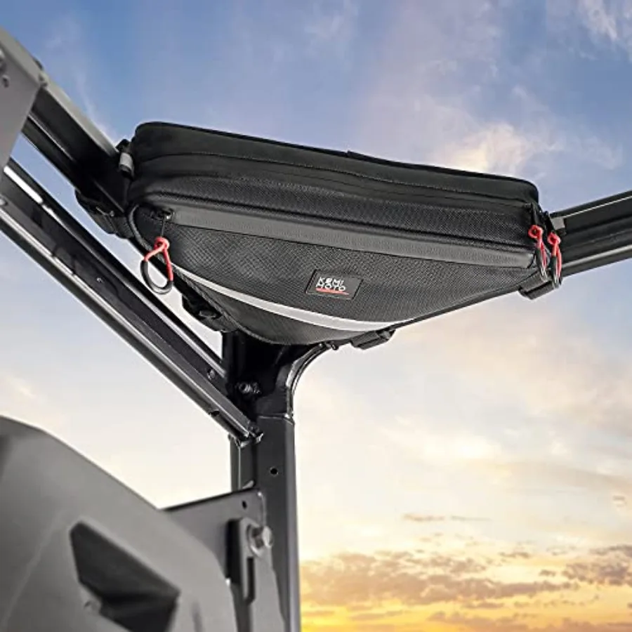UTV Roll Bar Triangle Storage Bag, Water Resistant Universal Roof/Door/Side Armrest Bag Compatible with Most UTV, Road and Moun
UTV Roll Bar Triangle Storage Bag, Water Resistant Universal Roof/Door/Side Armrest Bag Compatible with Most UTV, Road and Moun