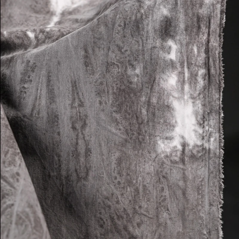 Deep Gray Tie Dye Distressed Cotton Fabric for Vintage Silhouette Outerwear Pants Clothing Design Clothdiy Sewing By The Meter
Deep Gray Tie Dye Distressed Cotton Fabric for Vintage Silhouette Outerwear Pants Clothing Design Clothdiy Sewing By The Meter