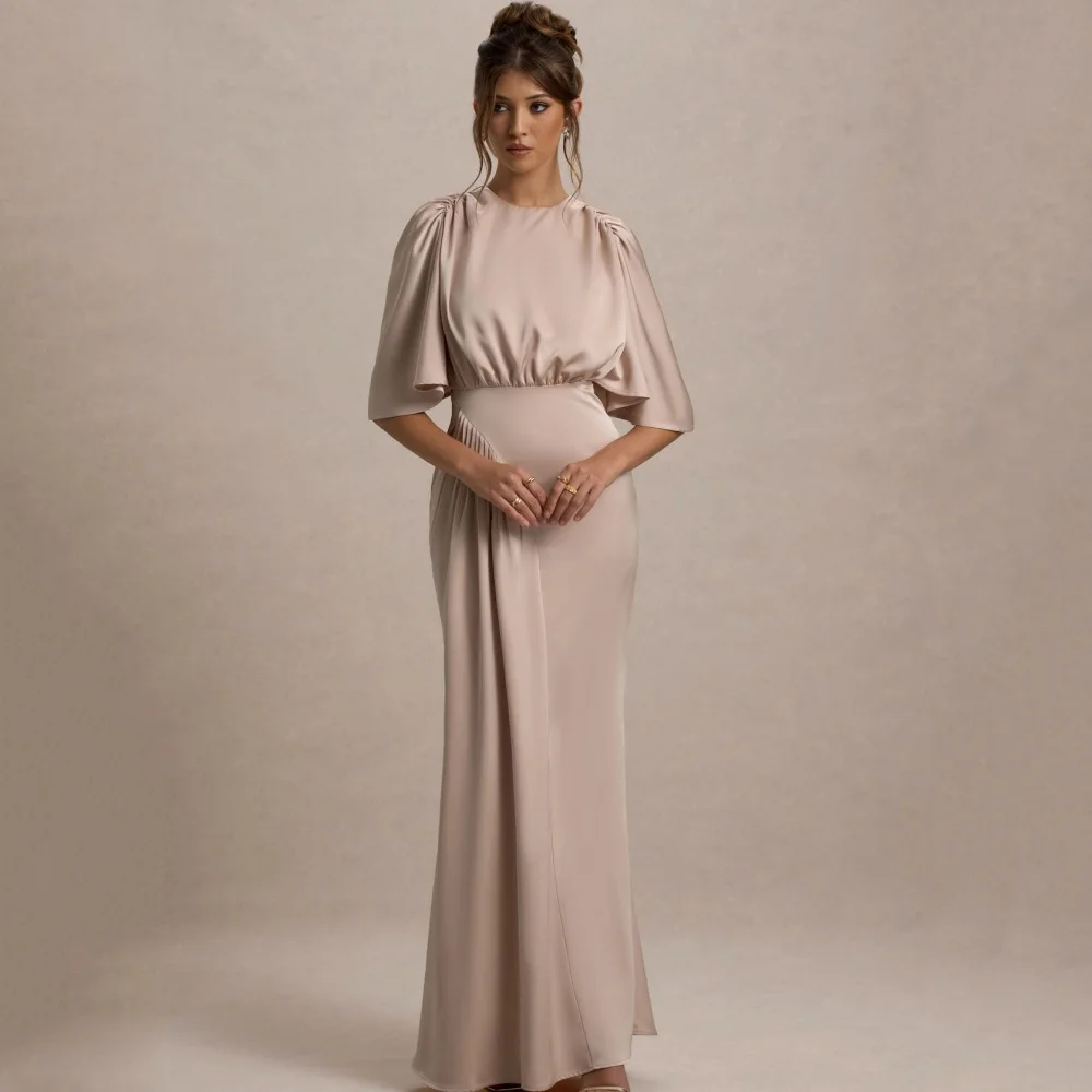 Customized O Neck Mother Dress Elegant Sheath Wedding Party Gown Bride Chiffon Simple Formal Bridal Dresses
Customized O Neck Mother Dress Elegant Sheath Wedding Party Gown Bride Chiffon Simple Formal Bridal Dresses