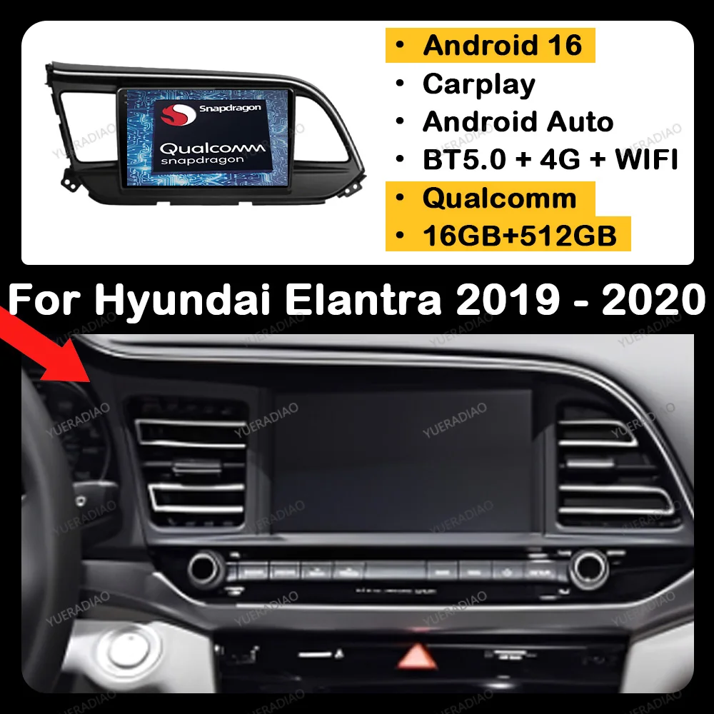 Android 16 Car Radio For Hyundai Elantra 6 2016 2017 - 2018 Multimedia Stereo Video Player 2K Screen Head Unit Carplay Auto QLED
Android 16 Car Radio For Hyundai Elantra 6 2016 2017 - 2018 Multimedia Stereo Video Player 2K Screen Head Unit Carplay Auto QLED