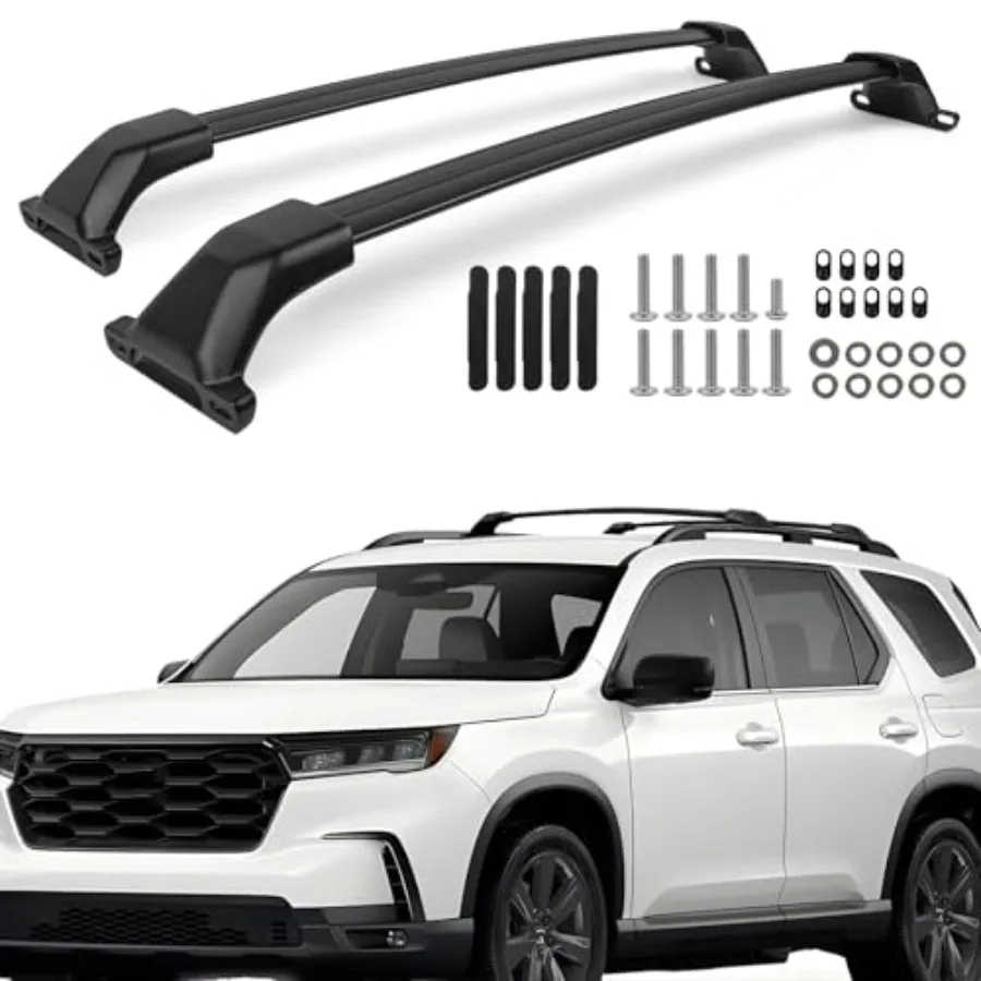 Roof Rack Cross Bars for 2023-2026 Honda Pilot Sport TrailSport Touring Elite Not for LX EX-L Aluminum Black Roof Rack Storage
Roof Rack Cross Bars for 2023-2026 Honda Pilot Sport TrailSport Touring Elite Not for LX EX-L Aluminum Black Roof Rack Storage