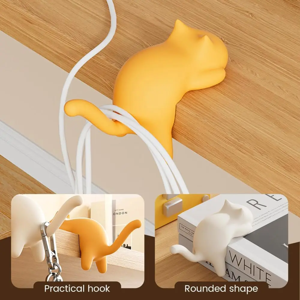 1-20PCS No Drill Cat Hook Strong Adhesive Cute Animal Wall Hanger for Keys Towel Bag Bathroom Kitchen Decor Gift for Cat Lovers
1-20PCS No Drill Cat Hook Strong Adhesive Cute Animal Wall Hanger for Keys Towel Bag Bathroom Kitchen Decor Gift for Cat Lovers