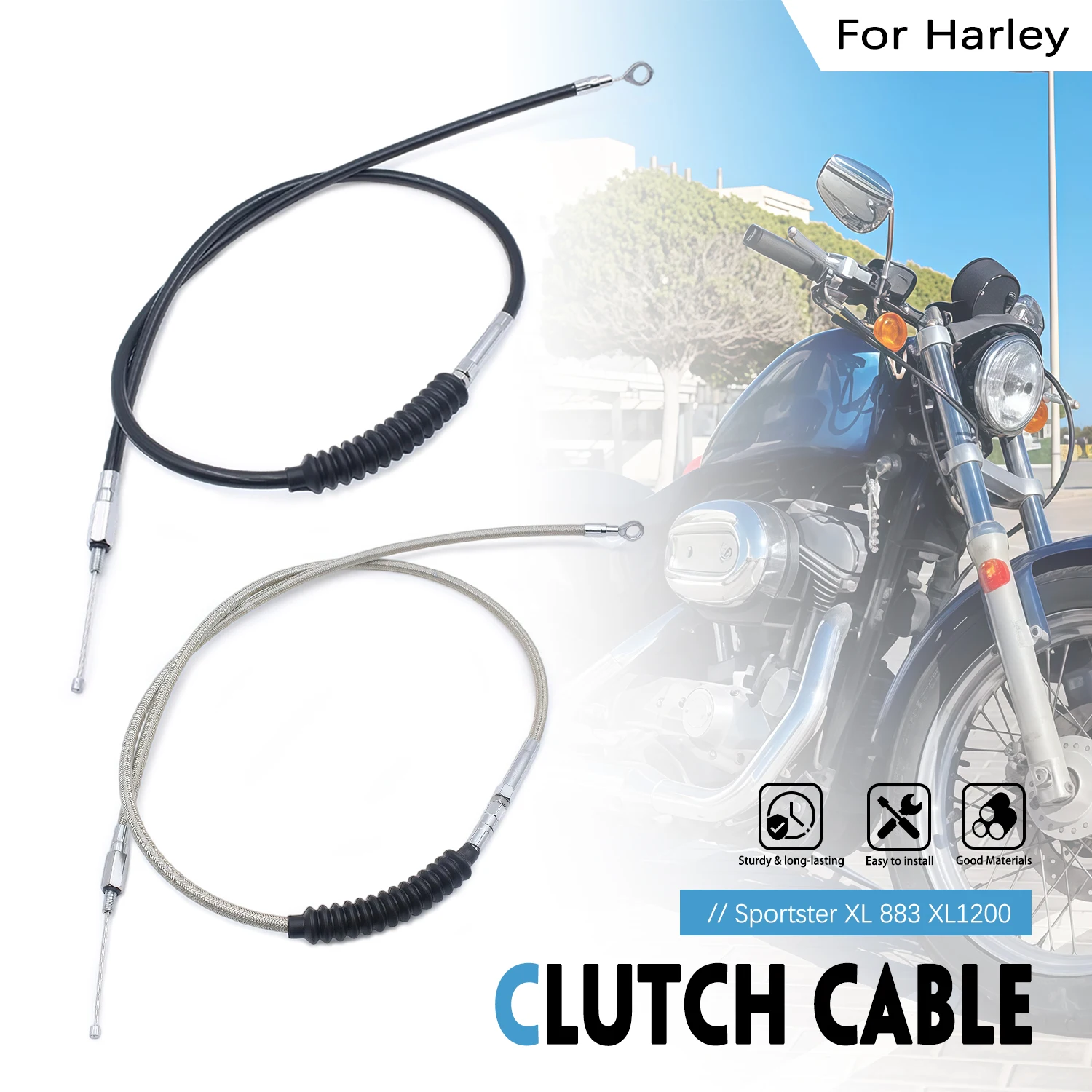Throttle Cable Wire Brake Clutch Cable Wire Line For Sportste XL883 XL1200 Custom 2002-2009 2010 2011 2012 2013 2014 Motorcycle
Throttle Cable Wire Brake Clutch Cable Wire Line For Sportste XL883 XL1200 Custom 2002-2009 2010 2011 2012 2013 2014 Motorcycle