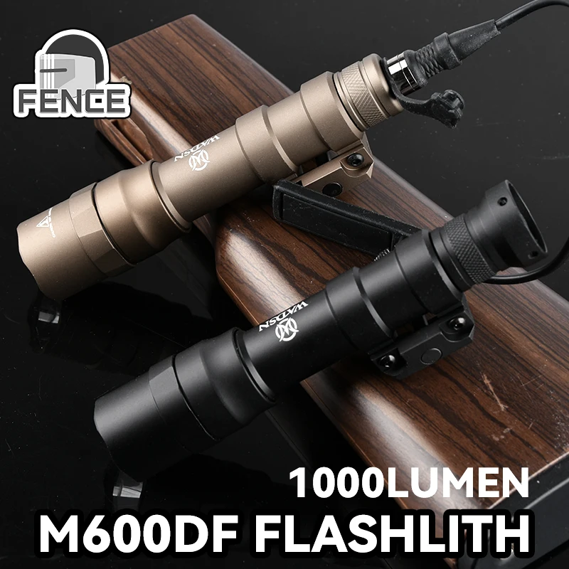 WADSN Tactical M600DF Weapon Flashlight Scout Light 1400LM LED Dual Fuel Hunting Rifle Scoutlight Fit 20mm Picatinny Rail Mlok
WADSN Tactical M600DF Weapon Flashlight Scout Light 1400LM LED Dual Fuel Hunting Rifle Scoutlight Fit 20mm Picatinny Rail Mlok