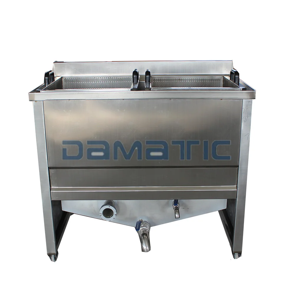 Damatic Semi automatic food frying machine industrial potato chips deep fryer for frying potatoes
Damatic Semi automatic food frying machine industrial potato chips deep fryer for frying potatoes