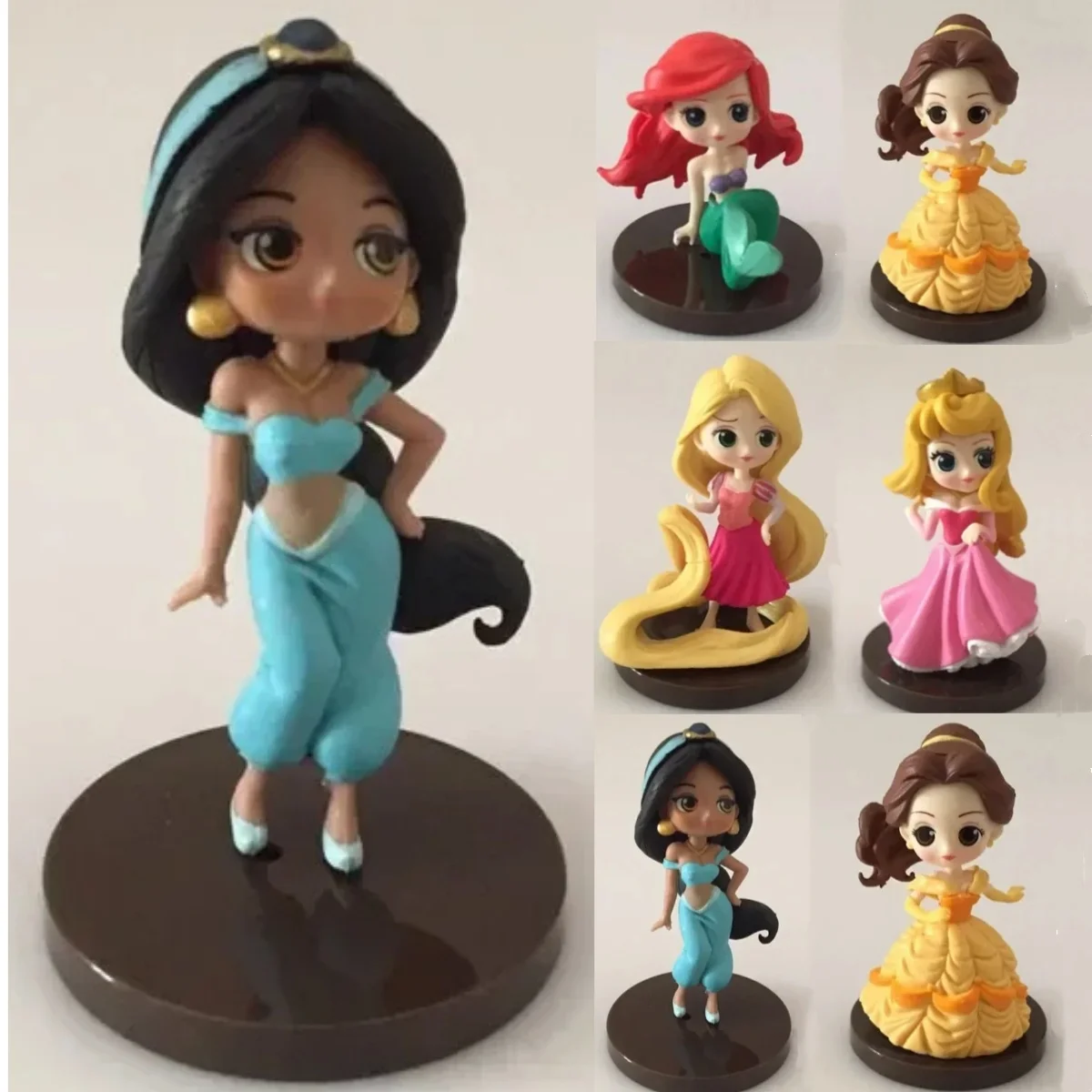 8Pcs Q Posket Princess Figures Set 5-8cm Tiana Snow White Rapunzel Ariel Cinderella Belle Mermaid PVC Action Figure Model Toys
8Pcs Q Posket Princess Figures Set 5-8cm Tiana Snow White Rapunzel Ariel Cinderella Belle Mermaid PVC Action Figure Model Toys