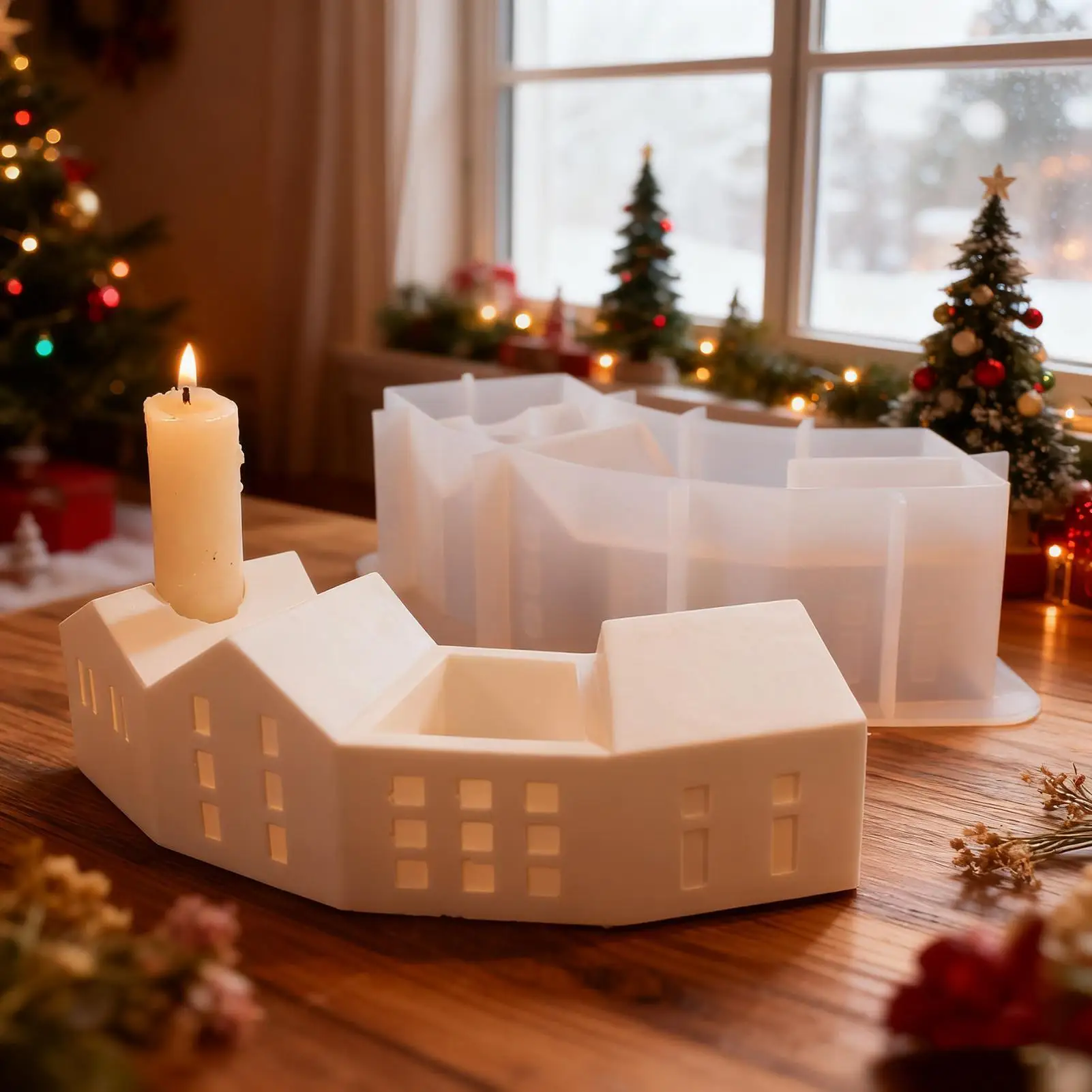 Home Resin Casting Mold Easy Release Smooth Craft Silicone Resin Mold for Family Enthusiast Home Indoor Candle Soap Holiday
Home Resin Casting Mold Easy Release Smooth Craft Silicone Resin Mold for Family Enthusiast Home Indoor Candle Soap Holiday