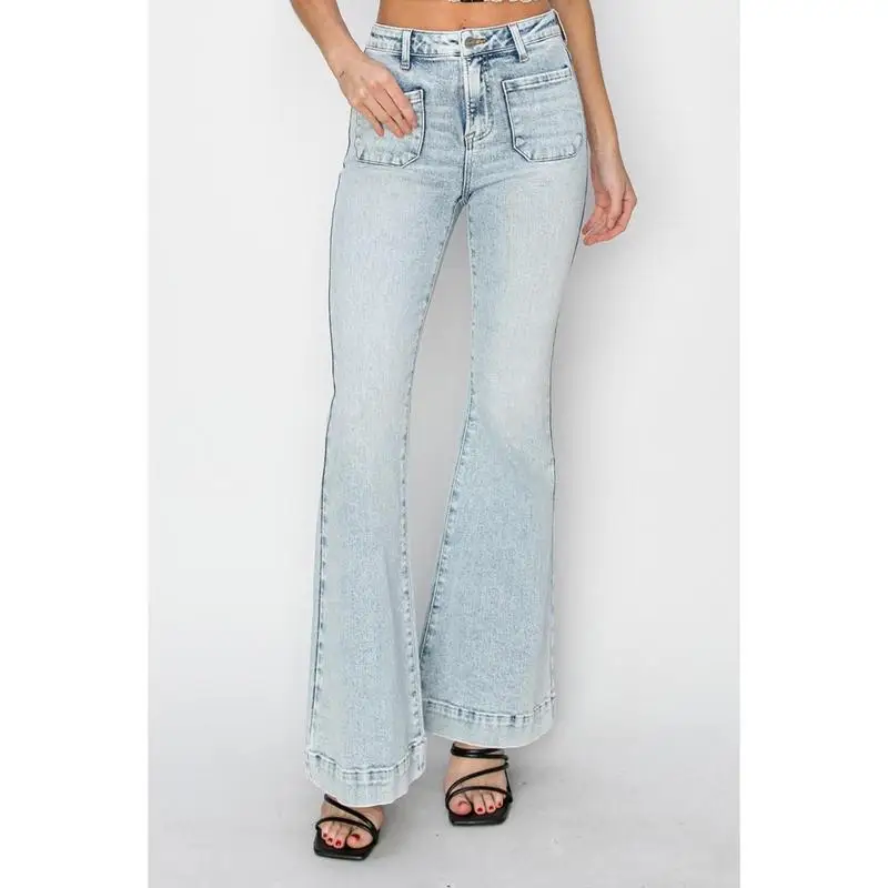 Light Blue Flare Jeans Women's Casual Pants High Waist Trousers Spring Summer Fashion Neutral Style Other Material 100%
Light Blue Flare Jeans Women's Casual Pants High Waist Trousers Spring Summer Fashion Neutral Style Other Material 100%