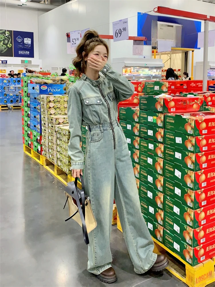 American Retro Denim Overalls Women's Spring Autumn 2025 New ular High Waist Long Pants High Sensation Internet Celebri
American Retro Denim Overalls Women's Spring Autumn 2025 New ular High Waist Long Pants High Sensation Internet Celebri