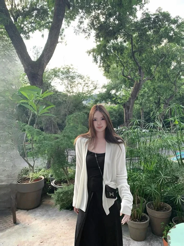 RereOstrich Slimming Silk Open Cardigan Nel k Sle Long Sve Women's Knitted Sweater Commute Sle Loose Fit
RereOstrich Slimming Silk Open Cardigan Nel k Sle Long Sve Women's Knitted Sweater Commute Sle Loose Fit