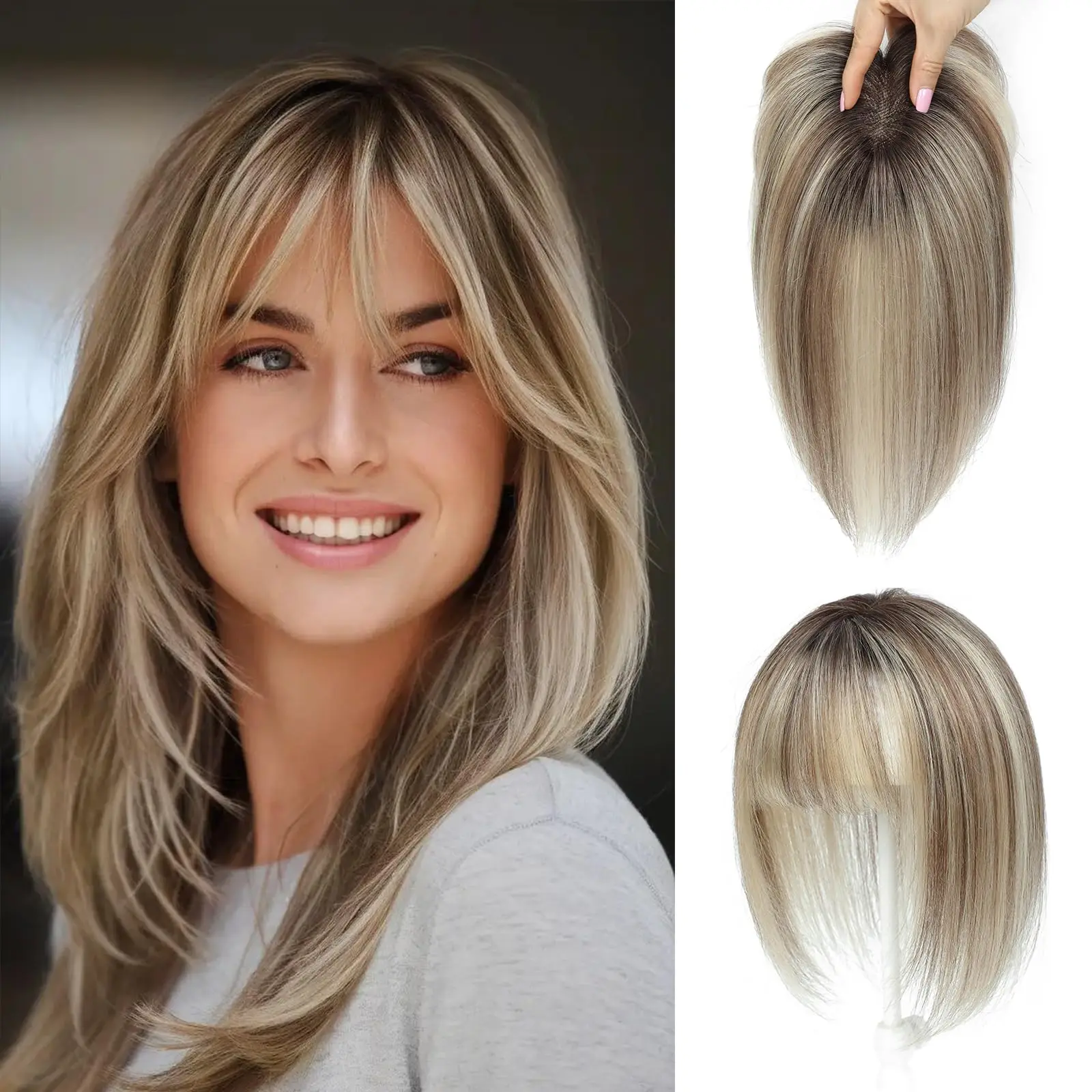 100% Human Hair Women Hair Wig 12x13cm 25cm Straight Machine Made Clips Topper #60 P4-27 Office Casual Wholesale
100% Human Hair Women Hair Wig 12x13cm 25cm Straight Machine Made Clips Topper #60 P4-27 Office Casual Wholesale