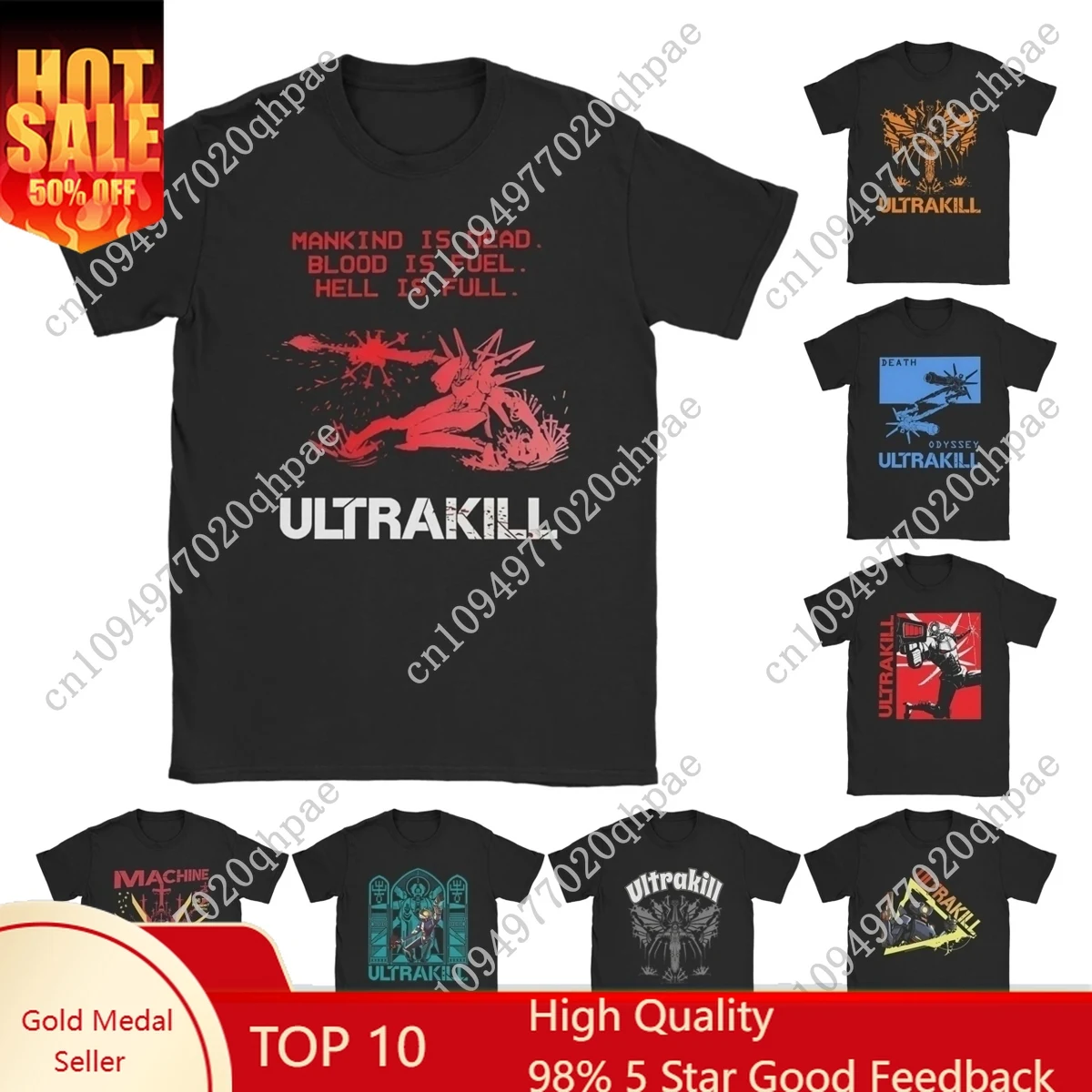 Men's Ultrakill Shooting Game T Shirt V1 Rock Pure Cotton merch Humorous Short Sleeve Crew Neck Tee Shirt Gift T-Shirts
Men's Ultrakill Shooting Game T Shirt V1 Rock Pure Cotton merch Humorous Short Sleeve Crew Neck Tee Shirt Gift T-Shirts