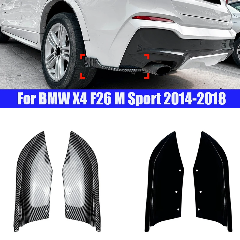 For BMW X4 F26 M Sport 2014-2018 Carbon Car Rear Bumper Lip Diffuser Splitter Spoiler Scratch ABS Sticker Exterior Accessories
For BMW X4 F26 M Sport 2014-2018 Carbon Car Rear Bumper Lip Diffuser Splitter Spoiler Scratch ABS Sticker Exterior Accessories