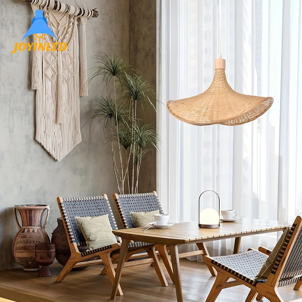 E27 Bamboo Art Pendant Lampshade Natural Material Pendant Light Suitable for Restaurant Living Room Bedroom Kitchen Tea Room Inn
E27 Bamboo Art Pendant Lampshade Natural Material Pendant Light Suitable for Restaurant Living Room Bedroom Kitchen Tea Room Inn