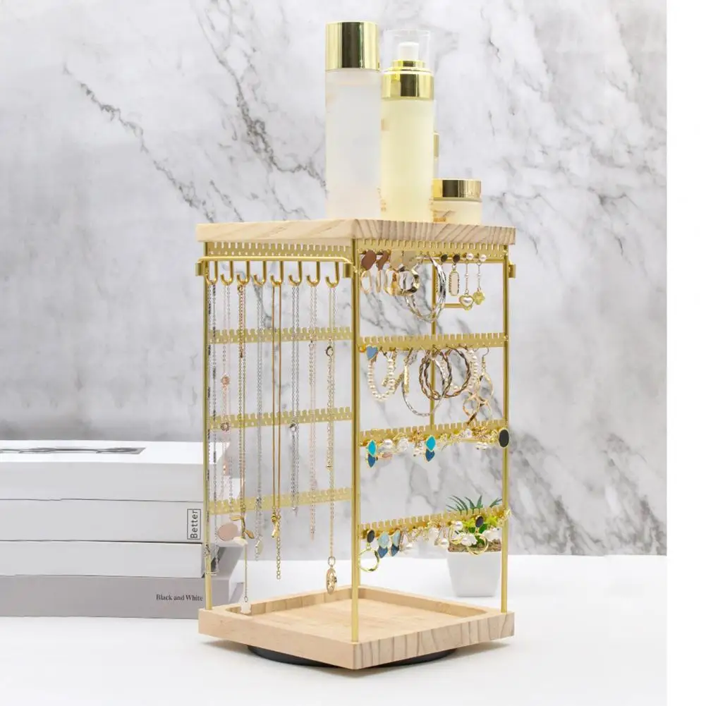 Earring Holder Elegant Rotating Earring Ring Organizer Stand with Tray Jewelry Display Rack for Stud Earrings Easy Installation
Earring Holder Elegant Rotating Earring Ring Organizer Stand with Tray Jewelry Display Rack for Stud Earrings Easy Installation