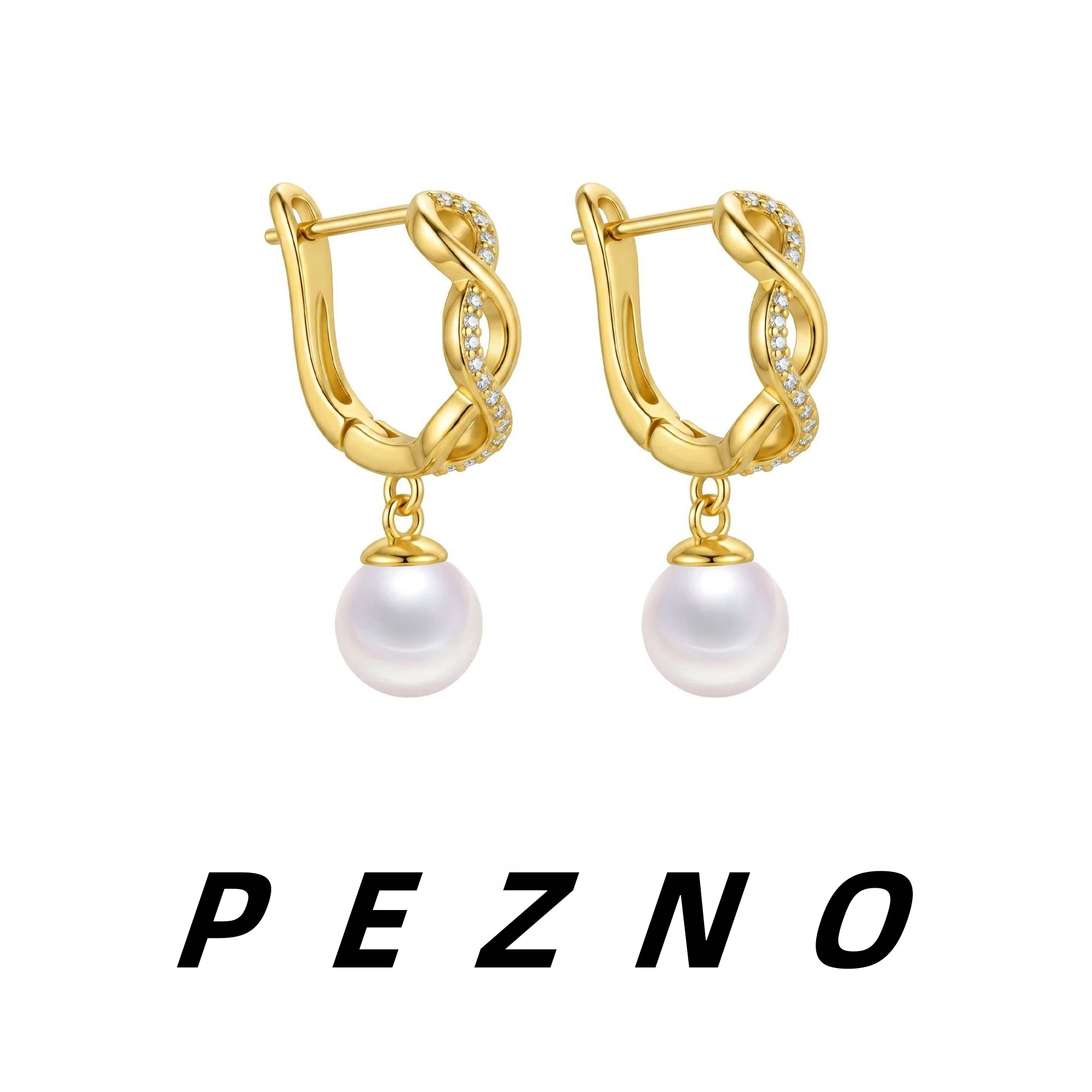 18K Gold Plated Twisted Pearl Hoop Earrings for Women Hypoallergenic Dainty Cubic Zirconia Infinity Knot Earrings Gift
18K Gold Plated Twisted Pearl Hoop Earrings for Women Hypoallergenic Dainty Cubic Zirconia Infinity Knot Earrings Gift