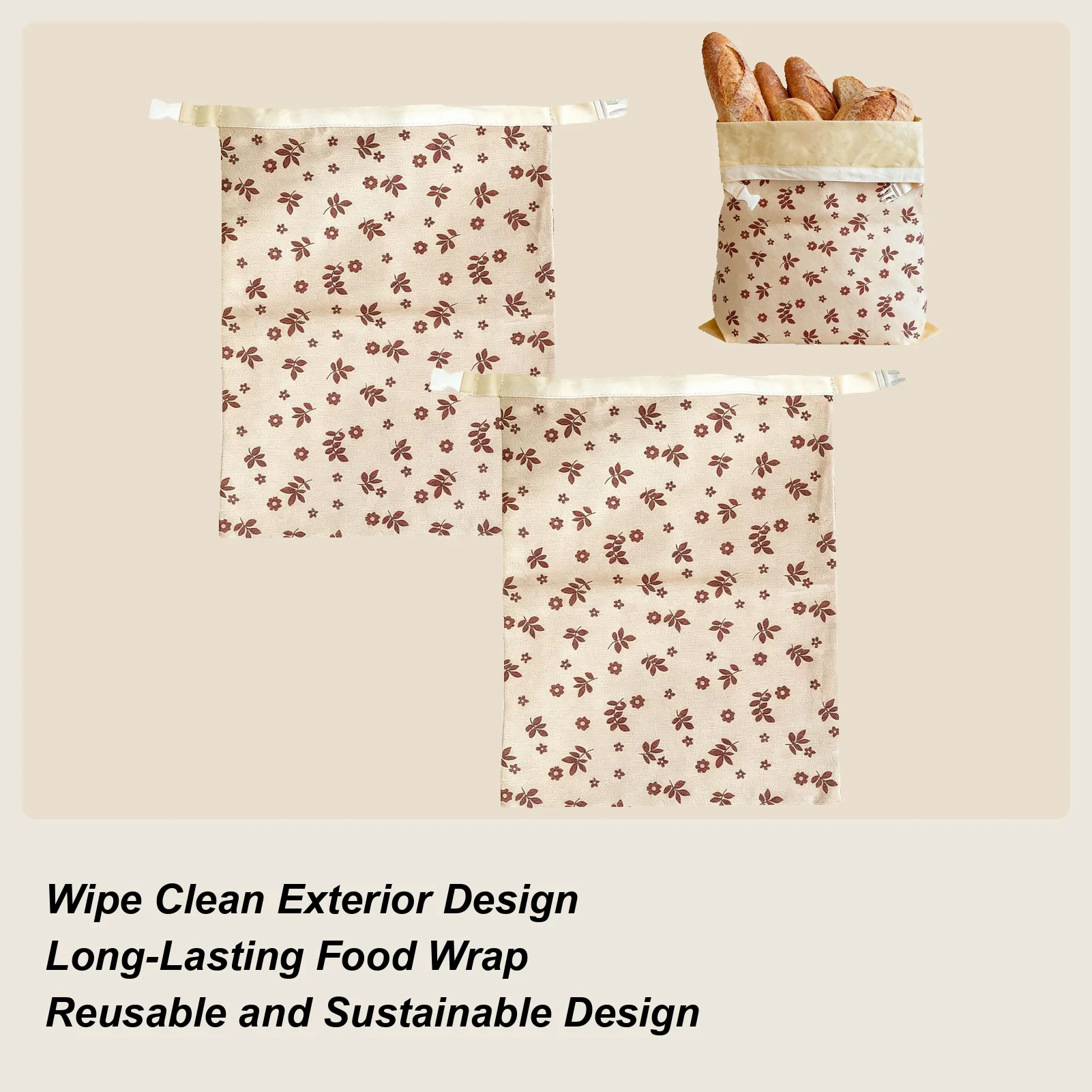 Reusable Linen Bread Storage Bags Beeswax Bread Bag Double Lining Portable Dough Baking Bread Storage Organizer For Home Camping
Reusable Linen Bread Storage Bags Beeswax Bread Bag Double Lining Portable Dough Baking Bread Storage Organizer For Home Camping