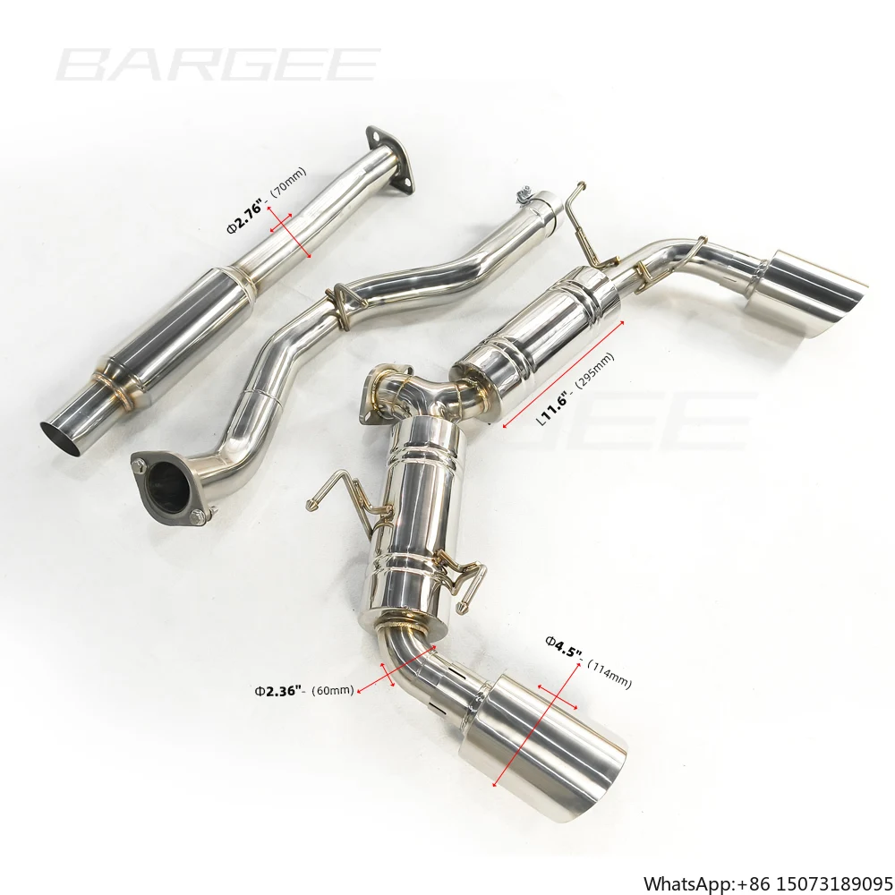 Выхлопная система Bargee Valvetronic Catback для FRS BRZ GT86 2.0L 2.4L 2012~UP, глушитель, выхлопные трубы
Выхлопная система Bargee Valvetronic Catback для FRS BRZ GT86 2.0L 2.4L 2012~UP, глушитель, выхлопные трубы