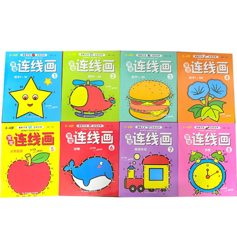 8Pcs Kids Connect the Dots Coloring Books Set, 2-6Y Toddler Early Learning Step-by-Step Drawing Workbook, Preschool Educational
8Pcs Kids Connect the Dots Coloring Books Set, 2-6Y Toddler Early Learning Step-by-Step Drawing Workbook, Preschool Educational