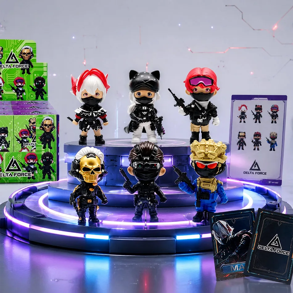 Hot Delta Force Q Military Figure Blind Box Set Tactical Soldier PVC Figurines with Random Weapons Cool Chibi Army Characters
Hot Delta Force Q Military Figure Blind Box Set Tactical Soldier PVC Figurines with Random Weapons Cool Chibi Army Characters
