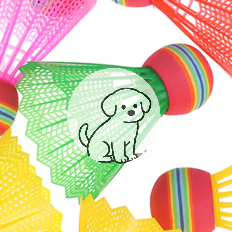 Набор из 12 бадминтонных воланов с радужной головкой из ЭВА и нейлоновыми перьями для игры и спорта
Набор из 12 бадминтонных воланов с радужной головкой из ЭВА и нейлоновыми перьями для игры и спорта