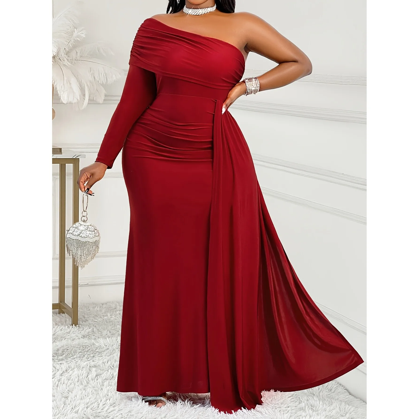 Asymmetrical Shoulder Evening Dress T 78224 off Shoulder Elegant Long Skirt for Women Citywalk Spring 2026 Other Style
Asymmetrical Shoulder Evening Dress T 78224 off Shoulder Elegant Long Skirt for Women Citywalk Spring 2026 Other Style