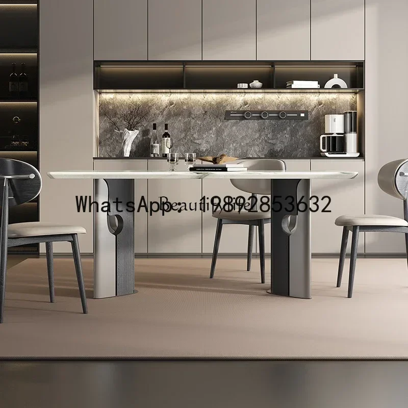marble dining table Modern minimalist designer villa solid wood high-end luxury stone dining table
marble dining table Modern minimalist designer villa solid wood high-end luxury stone dining table