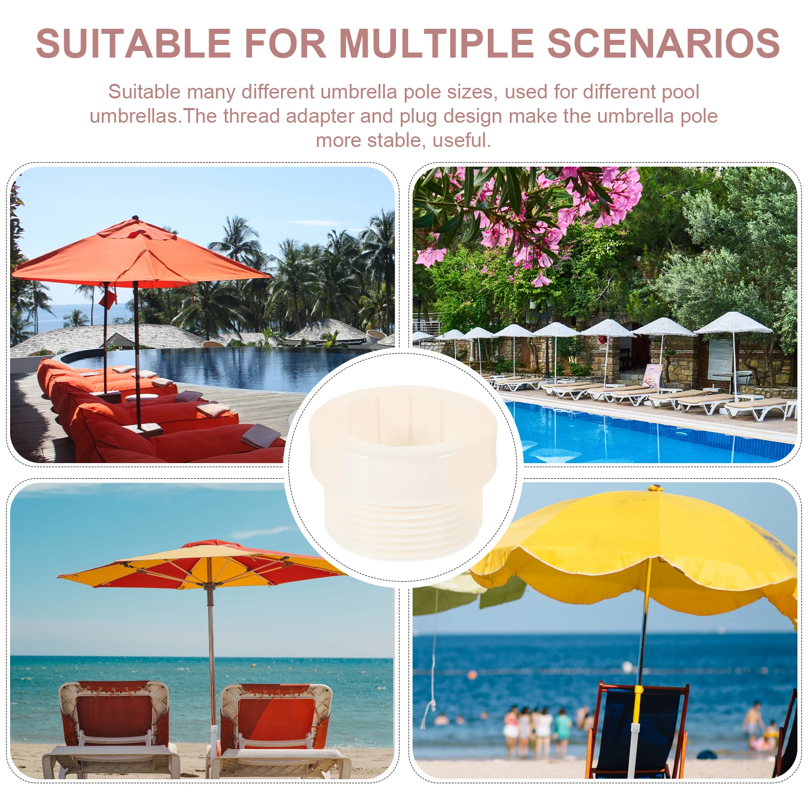 2Pcs Pool Umbrella Stabilizer Adapter Outdoor Furniture Base Beach Patio Umbrella Sleeve Cover Stability Durability
2Pcs Pool Umbrella Stabilizer Adapter Outdoor Furniture Base Beach Patio Umbrella Sleeve Cover Stability Durability