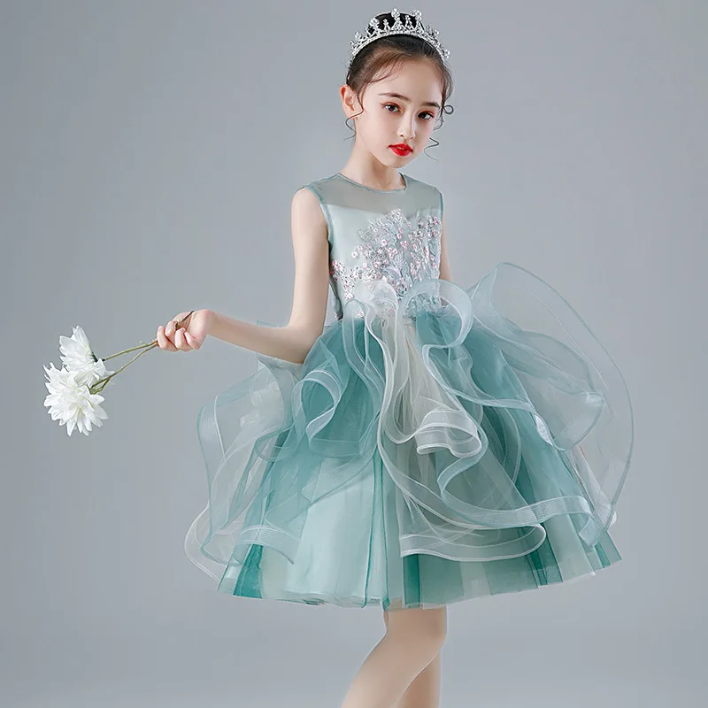 Kid Clothes Birthday Party Beading Wedding Dress Girl Princess Floral Embroidery Evening Dress
Kid Clothes Birthday Party Beading Wedding Dress Girl Princess Floral Embroidery Evening Dress