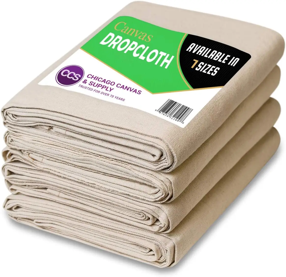 CANVAS & SUPPLY Heavy Purpose Canvas Drop Cloth Cotton Canvas Cover Floor Furniture Protection - Washable & Reusable Dropcloth
CANVAS & SUPPLY Heavy Purpose Canvas Drop Cloth Cotton Canvas Cover Floor Furniture Protection - Washable & Reusable Dropcloth