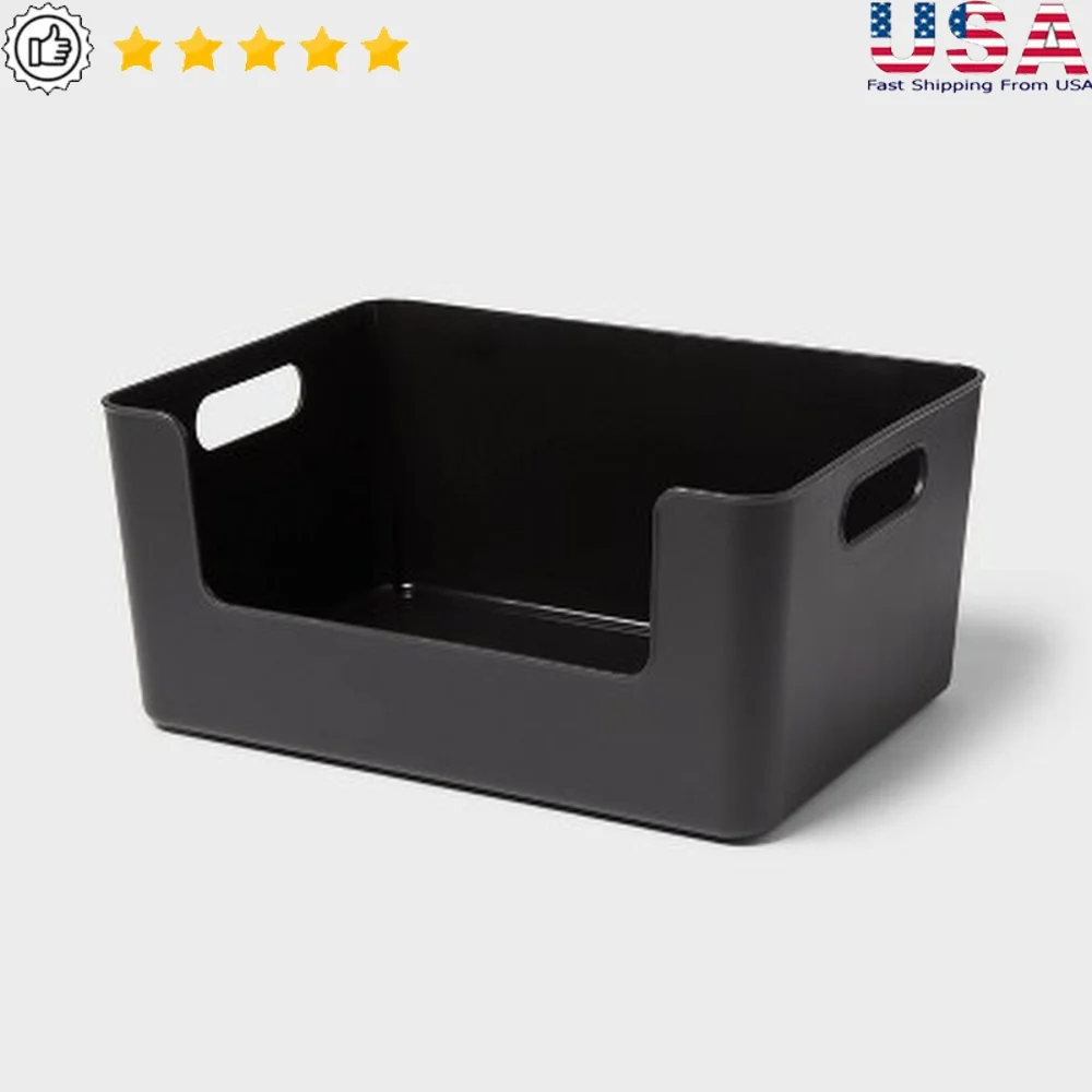Large Plastic Open Face Pantry Bin Kitchen Organizer Storage Solution with Built-in Handles Easy Access Food Containers Cans
Large Plastic Open Face Pantry Bin Kitchen Organizer Storage Solution with Built-in Handles Easy Access Food Containers Cans