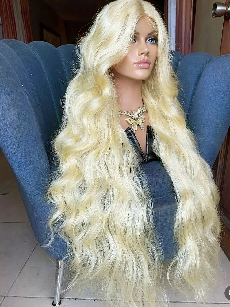 32 Inch 613 Honey Blonde 13x6 HD Lace Front Human Hair Wigs Body Wave Lace Frontal Wig for Black Women Raw Natural Water Wave
32 Inch 613 Honey Blonde 13x6 HD Lace Front Human Hair Wigs Body Wave Lace Frontal Wig for Black Women Raw Natural Water Wave