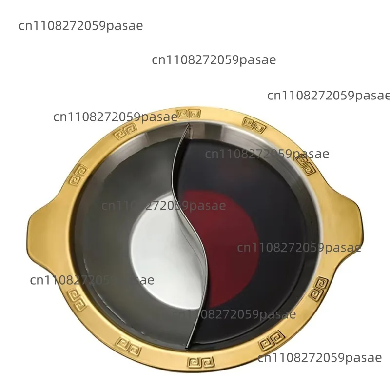 Многоразмерный высококачественный ресторанный котелок для шабу-шабу из нержавеющей стали, большой золотой мармит-чаша для фондю с разделителем в форме уток.
Многоразмерный высококачественный ресторанный котелок для шабу-шабу из нержавеющей стали, большой золотой мармит-чаша для фондю с разделителем в форме уток.