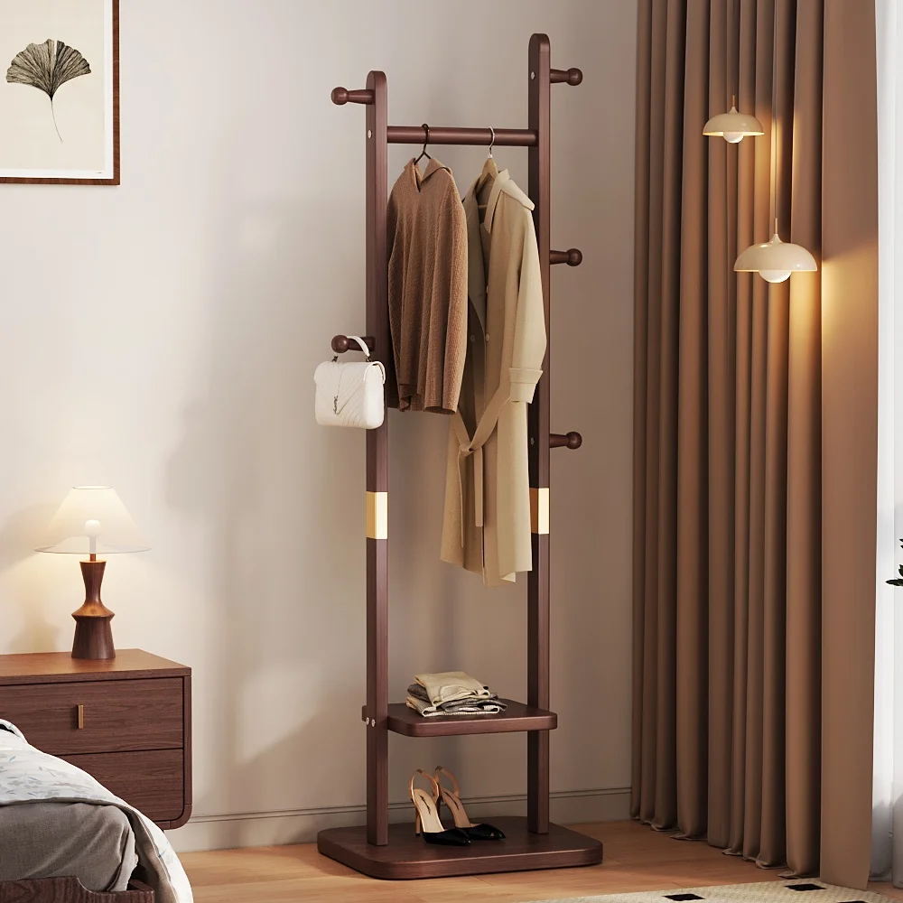Solid wood coat rack Small floor-to-ceiling bedroom clothes rack Office living room Home indoor vertical clothes rack
Solid wood coat rack Small floor-to-ceiling bedroom clothes rack Office living room Home indoor vertical clothes rack